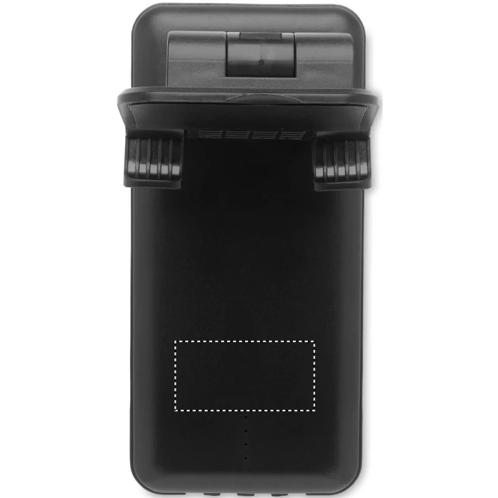 Schemat znakowania dla Etykieta - DL na gadżecie: Czarny power bank 10000 mAh ABS z kablem i podstawką