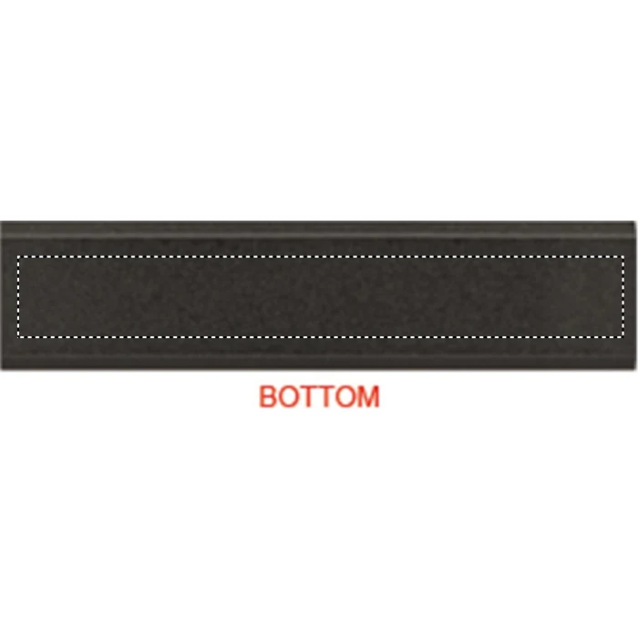 Schemat znakowania dla Grawerowanie laserowe - L2 na gadżecie: Czarny power bank z grawerem logo 2200 mAh, aluminium