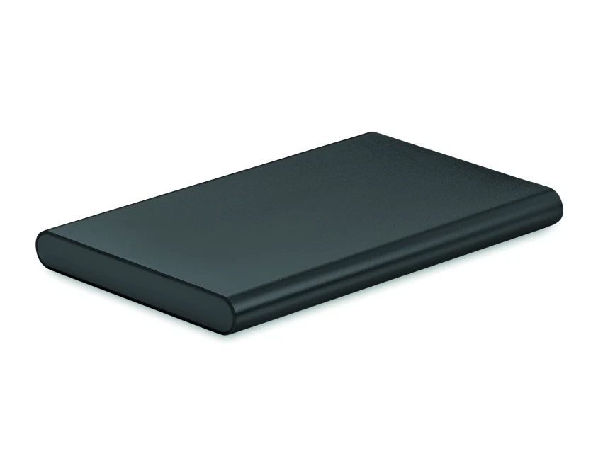 Czarny powerbank z grawerem logo 4000 mAh USB-C aluminium