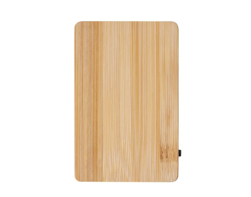 Bambusowy magnetyczny powerbank 5000mAh z logo 15W