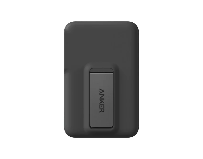Czarny magnetyczny power bank Anker 10000 mAh z logo