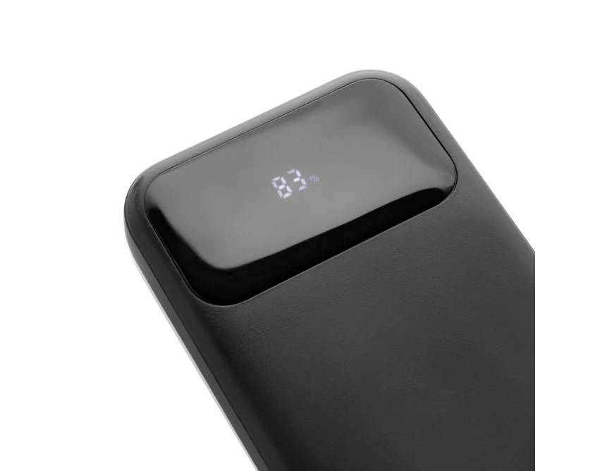 Czarny power bank 10000 mAh RABS z USB-C i Lightning