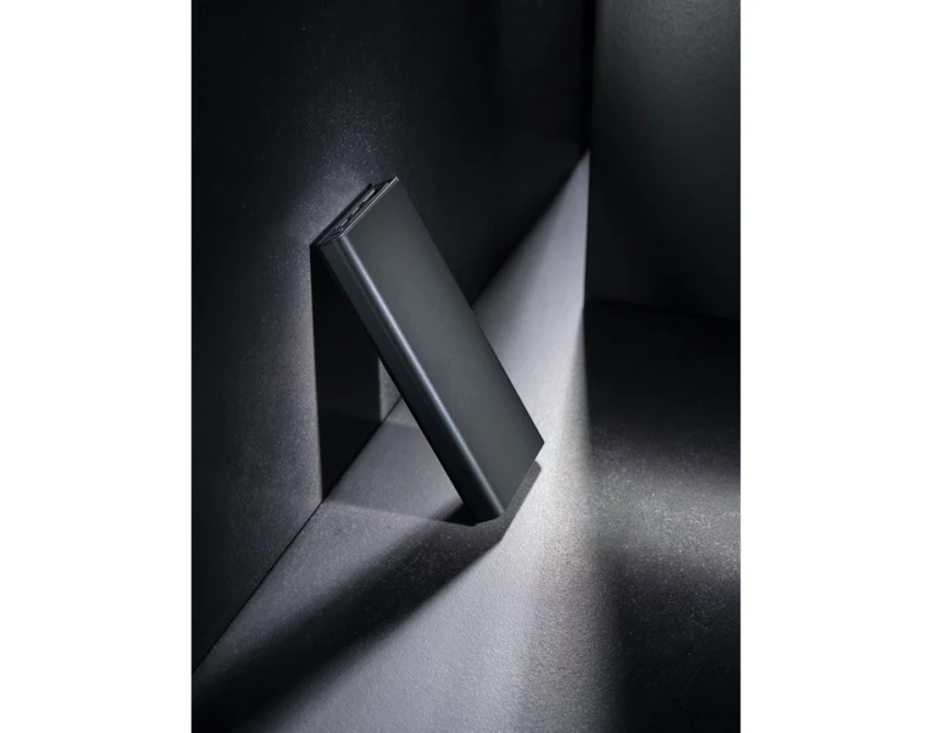 Szary power bank 10000 mAh Terra z aluminium z recyklingu