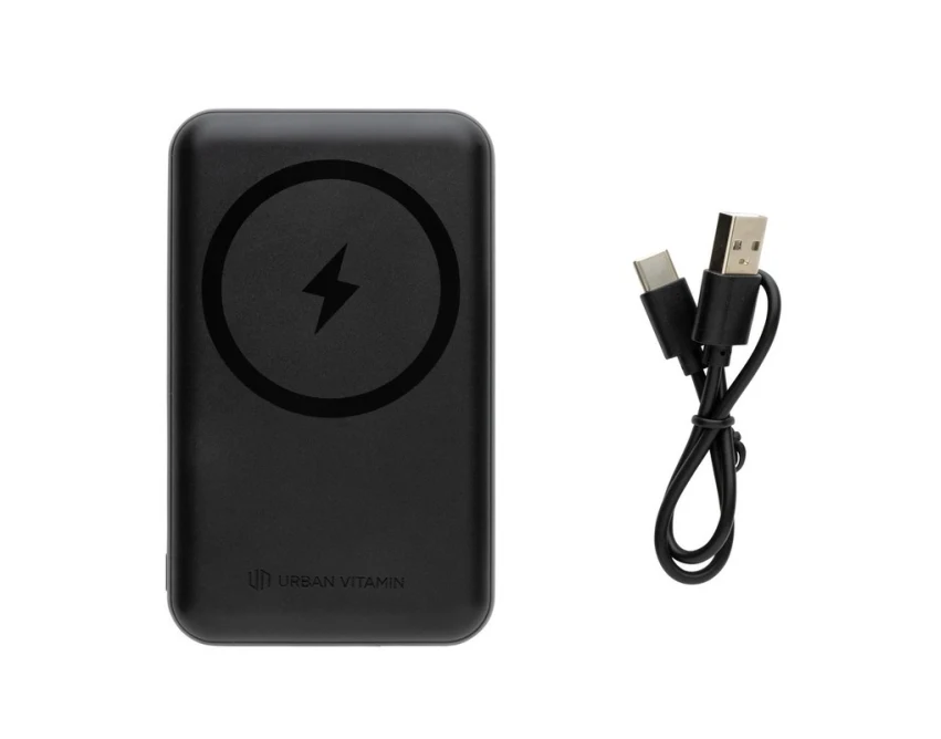 Powerbank 10000 mAh Urban Vitamin Sonoma czarny USB-C PD
