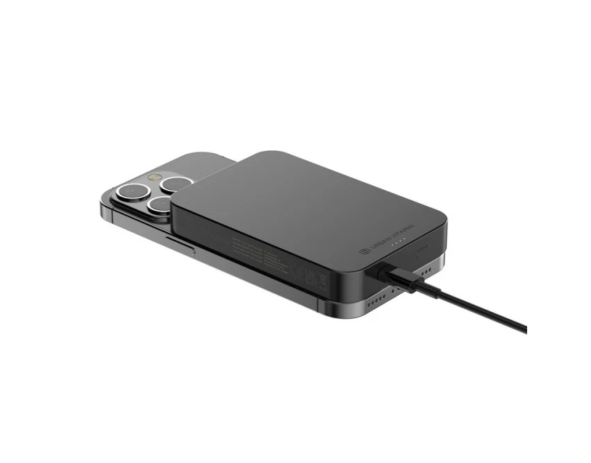 Power bank 10000 mAh Urban Vitamin Compton czarny z logo