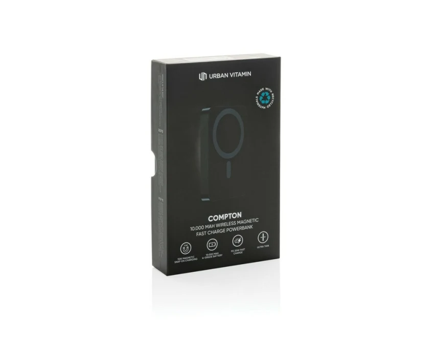 Power bank 10000 mAh Urban Vitamin Compton czarny z logo