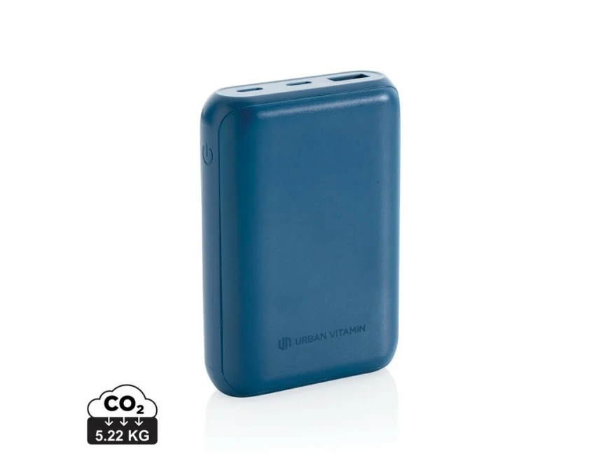 Niebieski power bank reklamowy 10000 mAh Urban Vitamin
