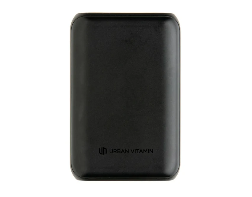 Power bank reklamowy 10000 mAh czarny USB-C z logo