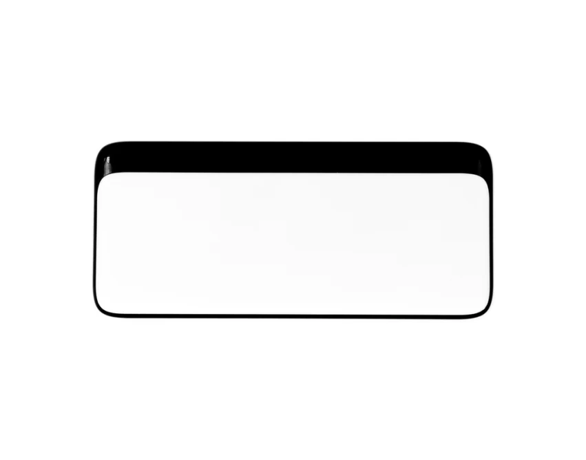 Biały power bank 10000 mAh z logo i wyświetlaczem USB-C/A