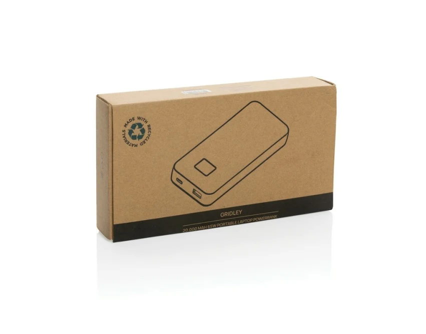 Power bank 20000mAh RABS 65W czarny z logo – premium prezent