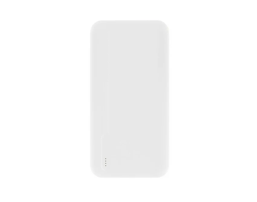 Power bank 20000 mAh ABS biały z logo – szybkie ładowanie