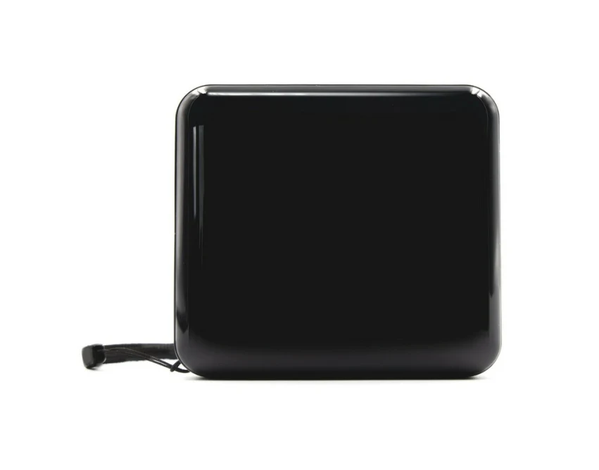 Power bank 10000 mAh czarny z logo, 3 kable, LED, ABS