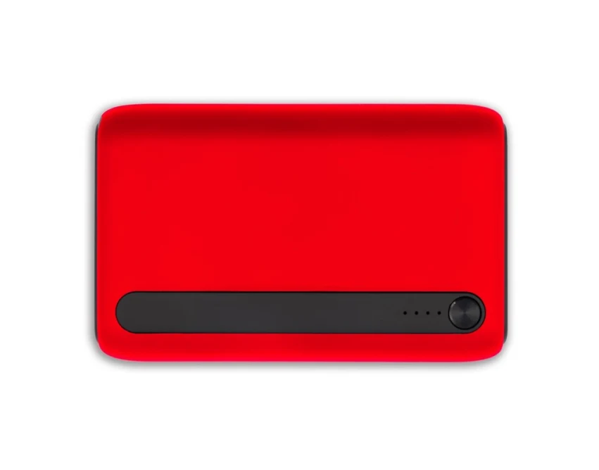 Power bank firmowy 10000 mAh czerwony z logo USB-C 20W
