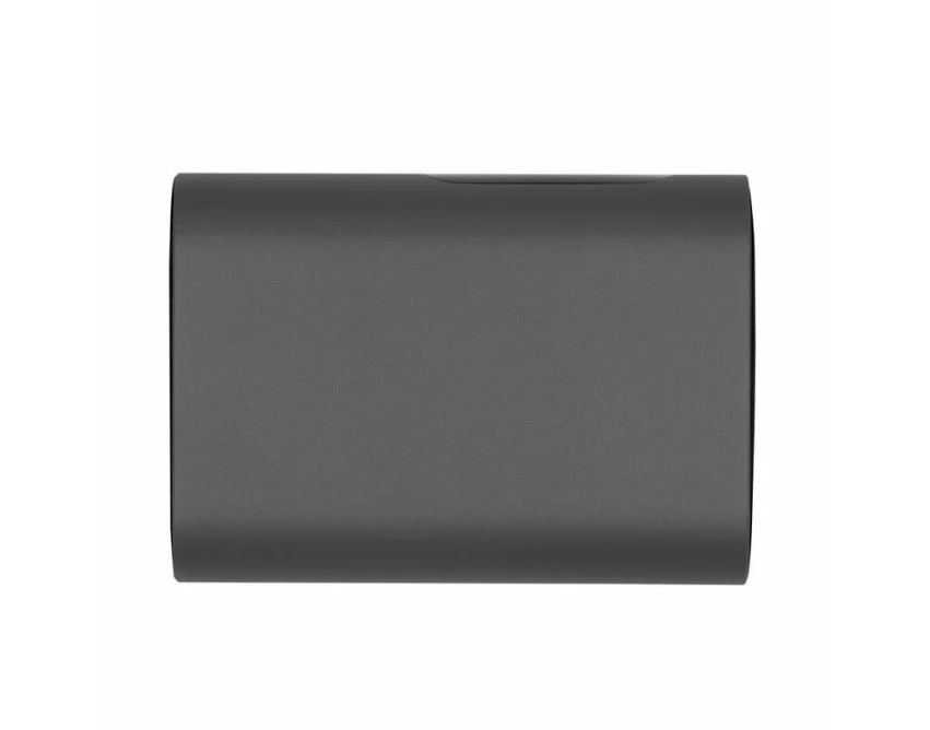 Grafitowy power bank 10000 mAh z logo – szybkie ładowanie