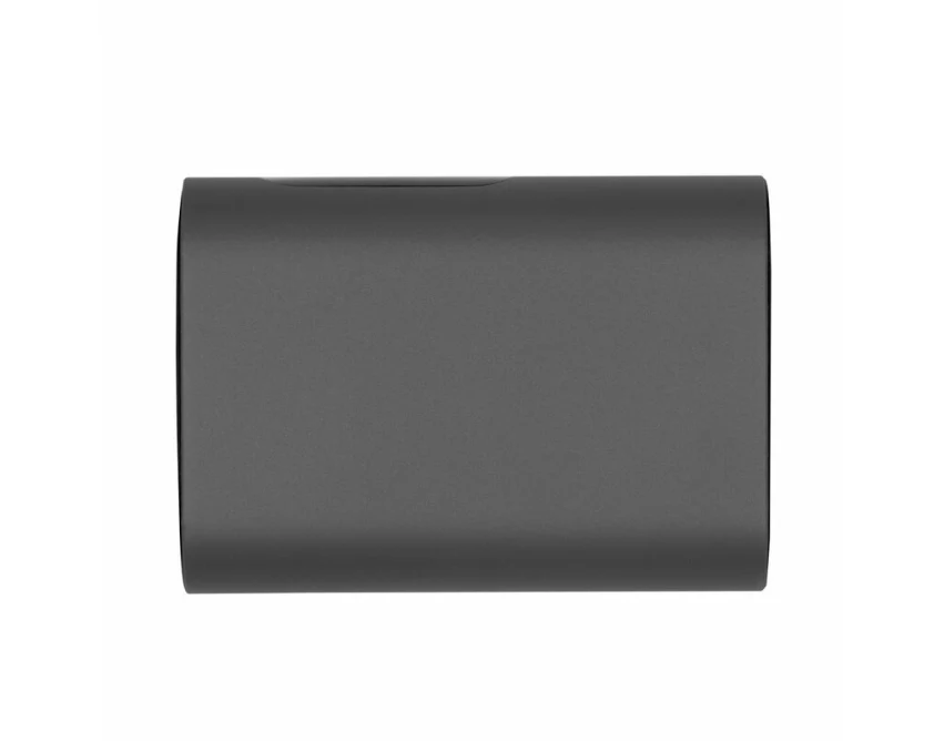 Grafitowy power bank 10000 mAh z logo – szybkie ładowanie