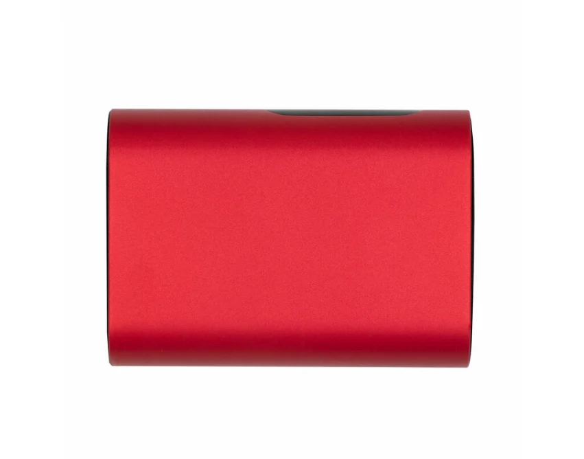 Czerwony power bank 10000 mAh z logo – szybkie ładowanie 20W