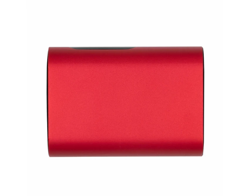 Czerwony power bank 10000 mAh z logo – szybkie ładowanie 20W