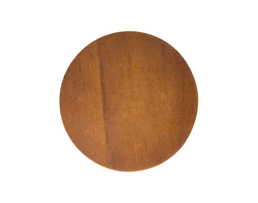 Biała świeca zapachowa Imola z logo, drewno, Valencia Orange