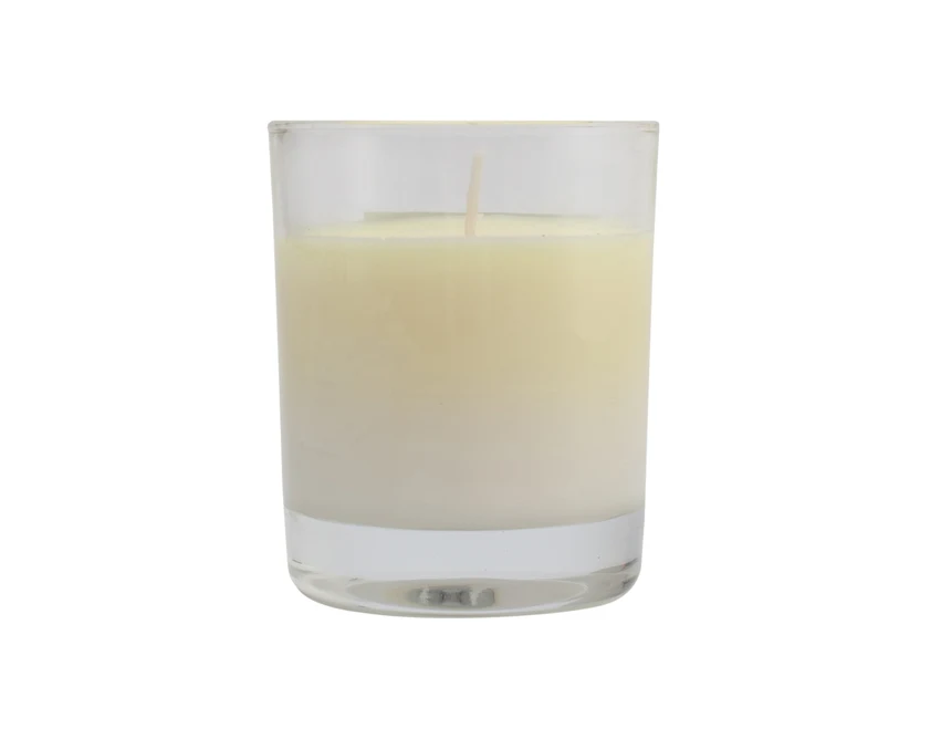 Świeca zapachowa z logo 125g jaśmin & granat transparentna