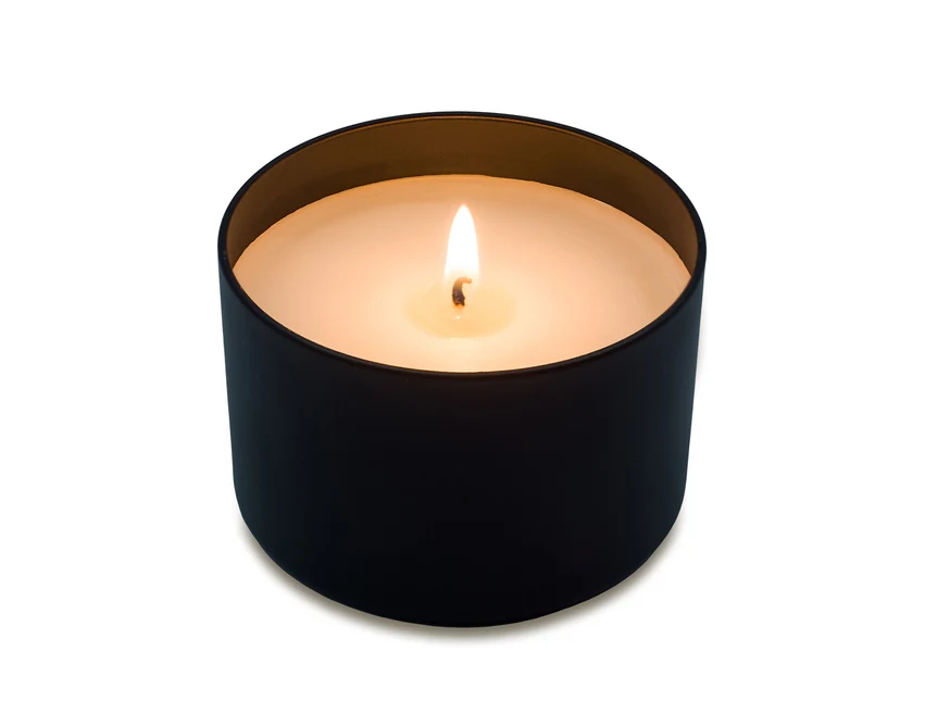 Świeca zapachowa Muxia brązowa z bambusowym wieczkiem