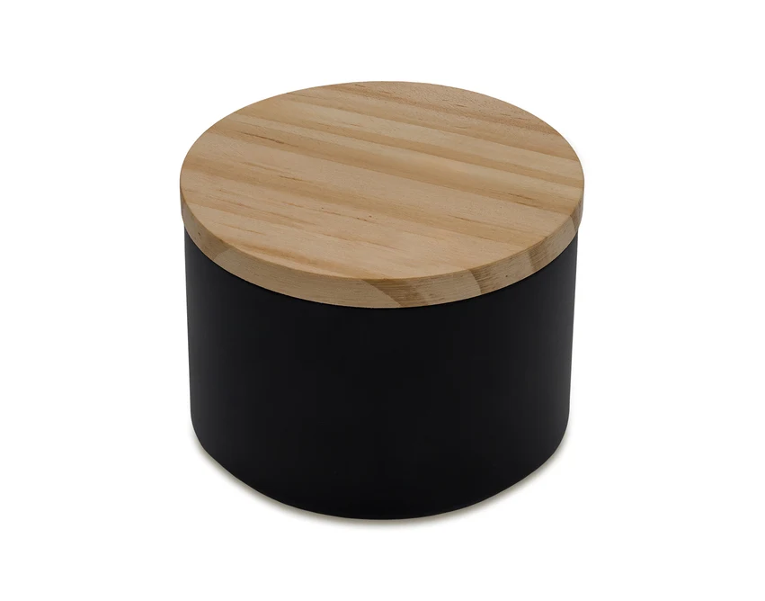 Świeca zapachowa Muxia brązowa z bambusowym wieczkiem