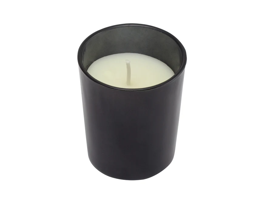 Beżowy zestaw 3 świec zapachowych z logo firmy