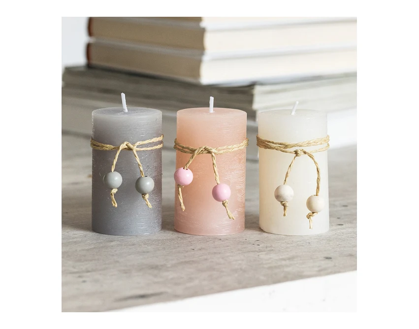 Świece zapachowe z logo – zestaw 3 kolorów w pudełku