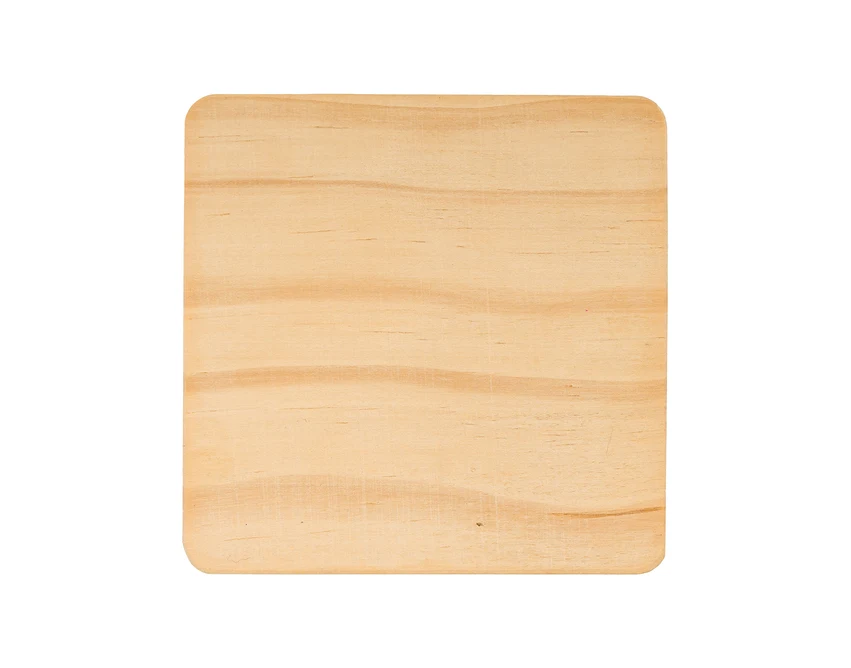 Beżowa świeca Alize 200g z logo w szkle i drewnie