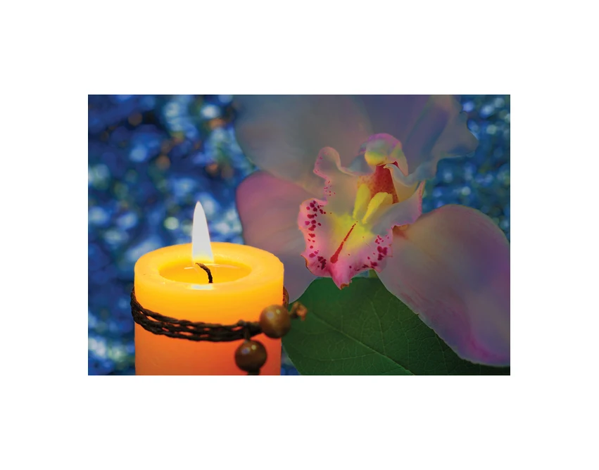 Świece reklamowe z logo, wanilia kawa ocean, brąz/żółty