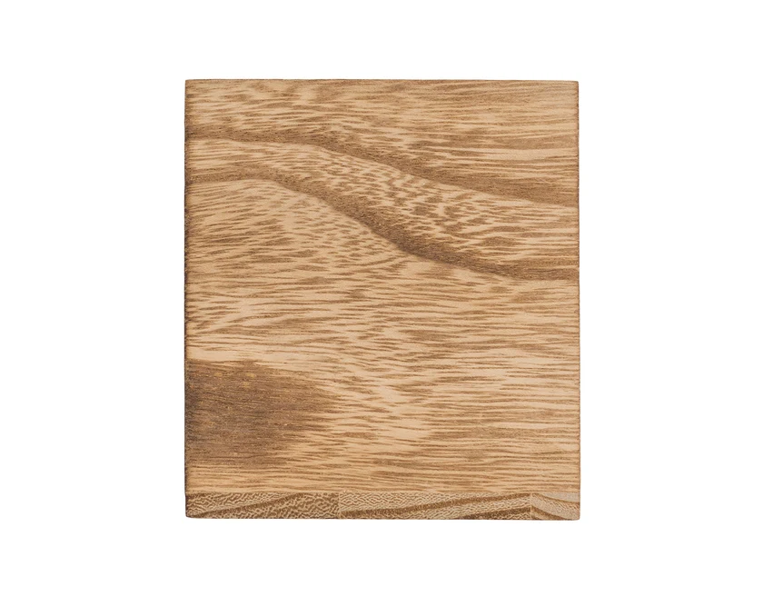 Świeca Silia brązowa w drewnianym pudełku z logo firmy