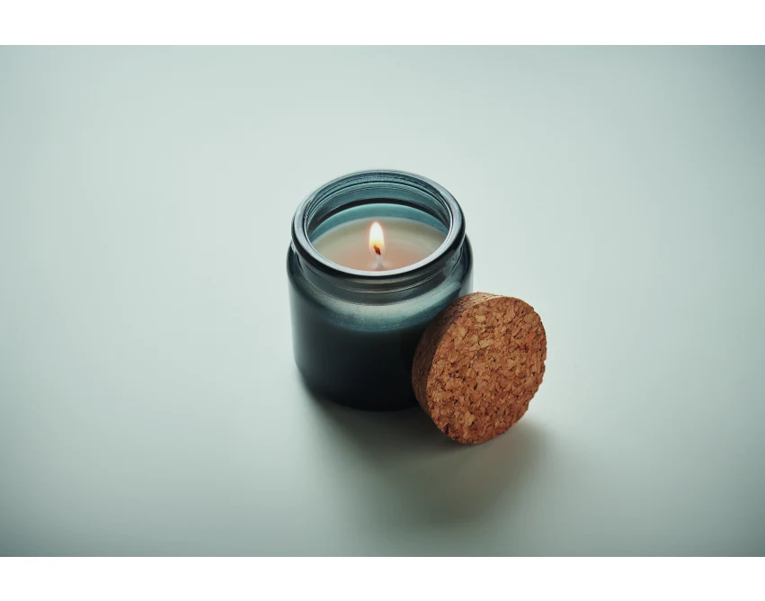 Świeca Valo 70g z logo, francuski granat, wanilia