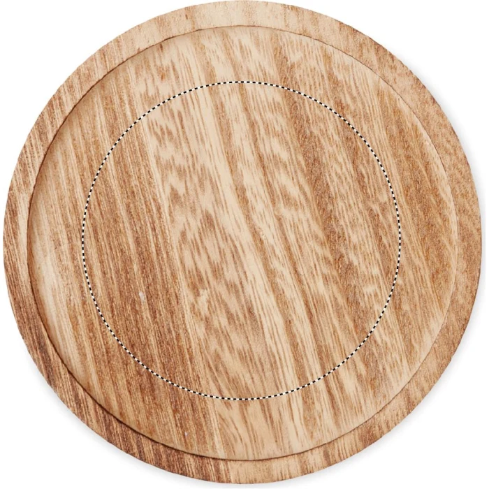 Schemat znakowania dla Grawerowanie laserowe - L3 na gadżecie: Szara świeca waniliowa z logo na drewnianej podstawce 12h