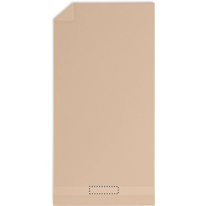 Schemat znakowania dla Transfer sitodruk - T1 na gadżecie: Ręcznik 140x70 kość słoniowa z logo, bawełna organiczna