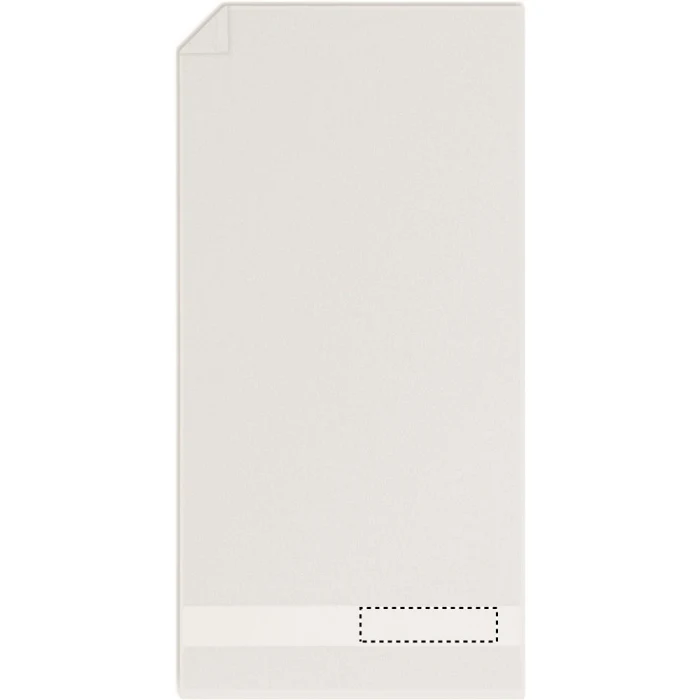 Schemat znakowania dla Sitodruk - S3 na gadżecie: Biały ręcznik bawełniany 100x50 z logo, OEKO-TEX, eco