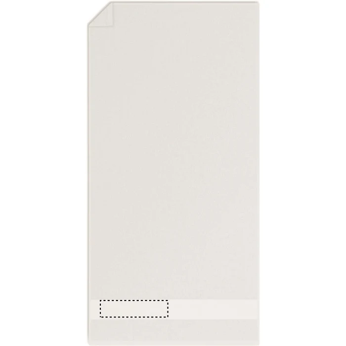 Schemat znakowania dla Haft - E na gadżecie: Biały ręcznik bawełniany 100x50 z logo, OEKO-TEX, eco