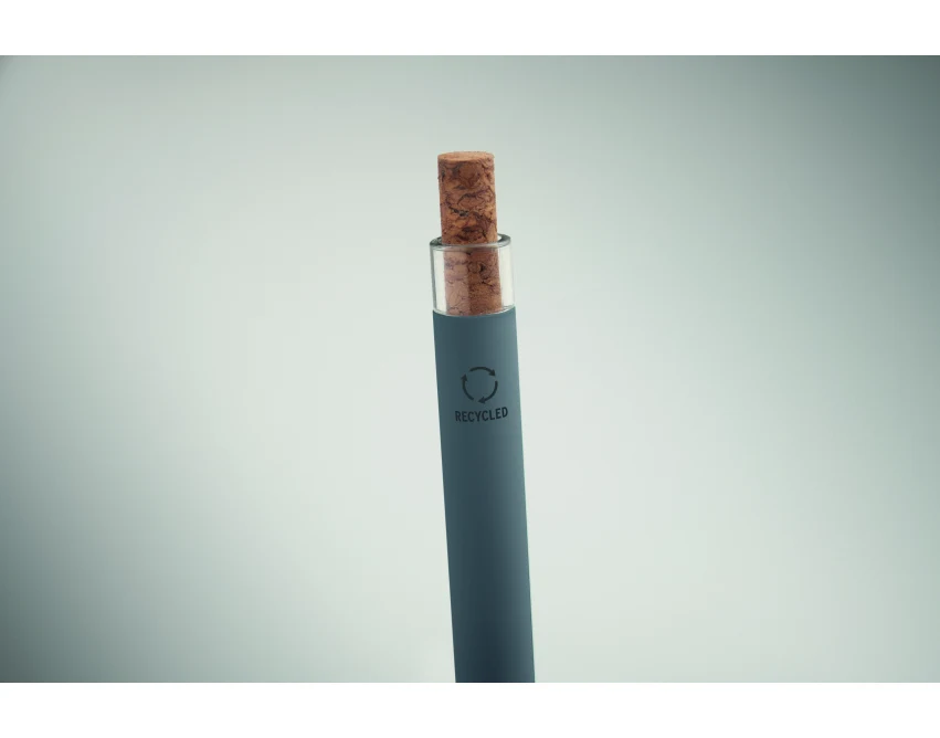 Kamiennoszary długopis metalowy z grawerem Bergamo+ eco