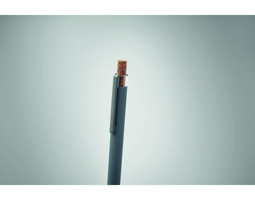 Kamiennoszary długopis metalowy z grawerem Bergamo+ eco