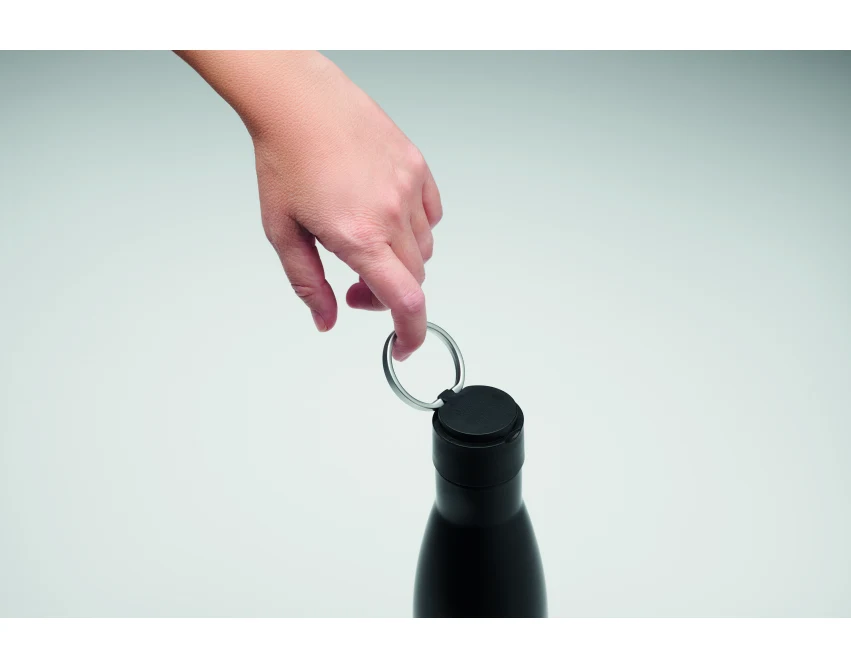 Luksusowy czarny zestaw prezentowy: notes, długopis, butelka