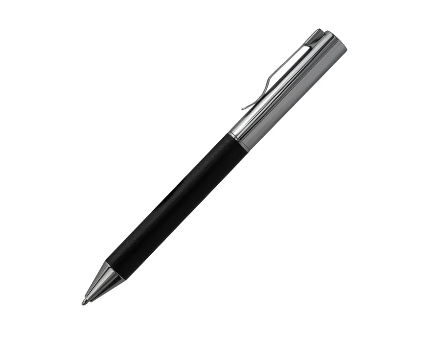 Czarny zestaw Nebraska: notes A5, długopis i brelok z logo