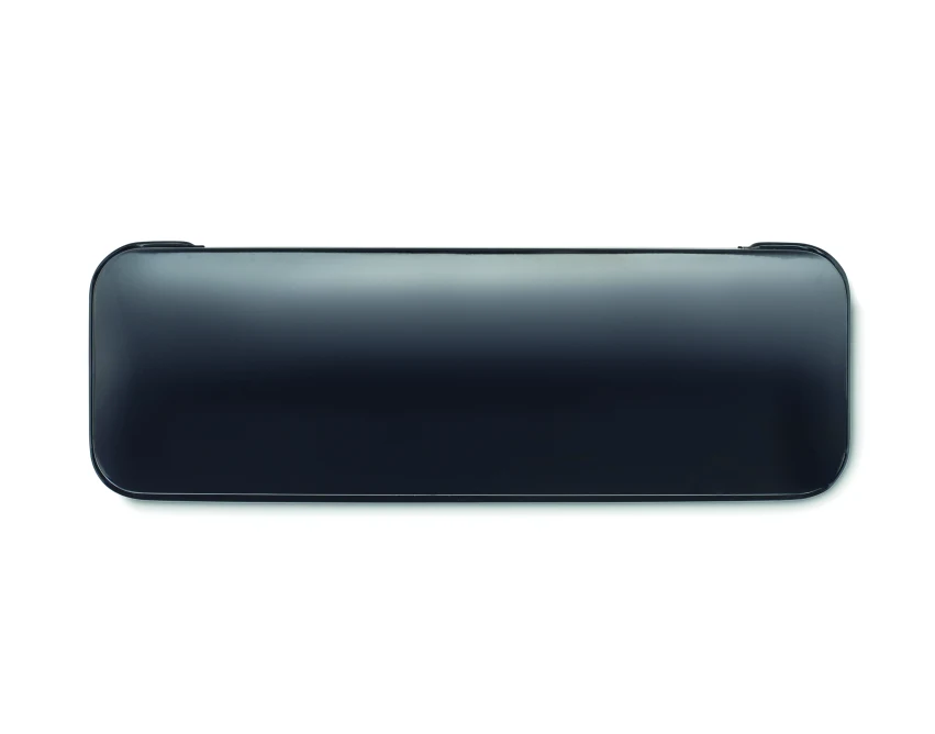 Czarny zestaw piśmienniczy Alucolor z grawerem w etui