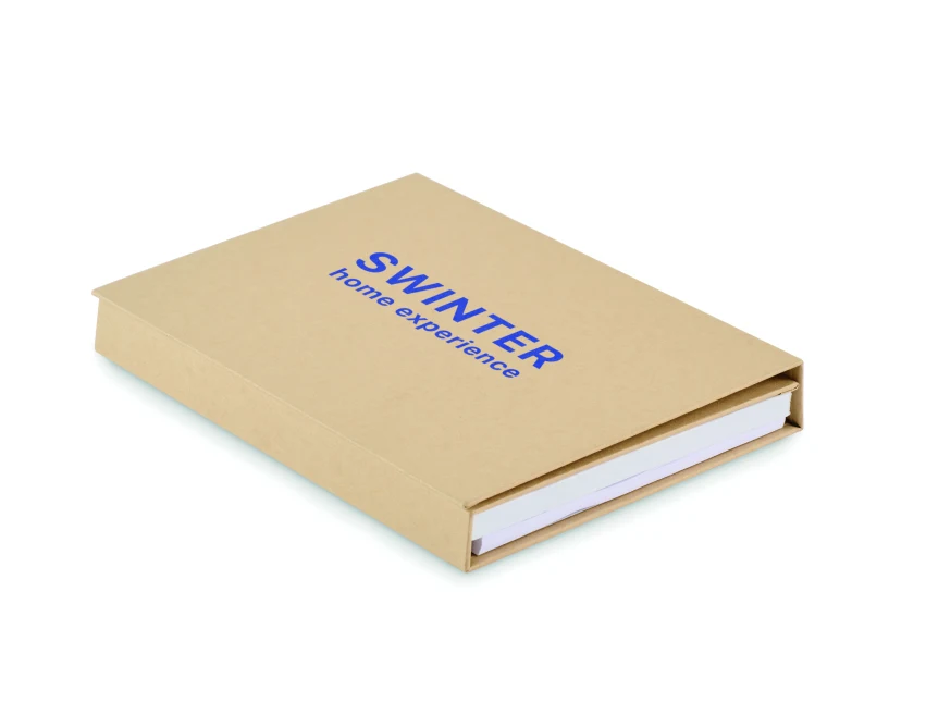 Zestaw piśmienniczy Cenote beżowy z notesem z recyklingu