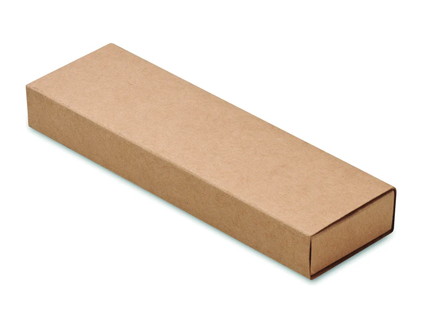 Beżowy zestaw piśmienniczy eco z logo FSC – długopis i ołówek