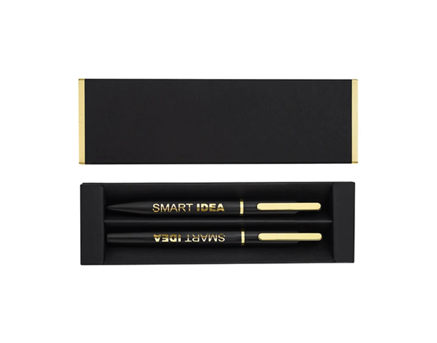 Złoty zestaw piśmienniczy Treasure z grawerem logo