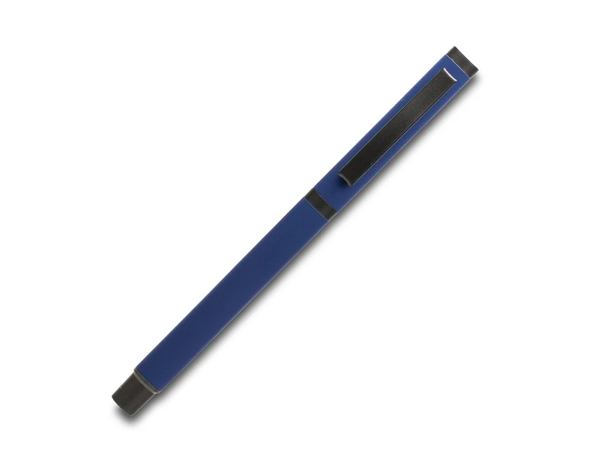 Jetmore niebieski zestaw: pióro kulkowe i długopis z logo