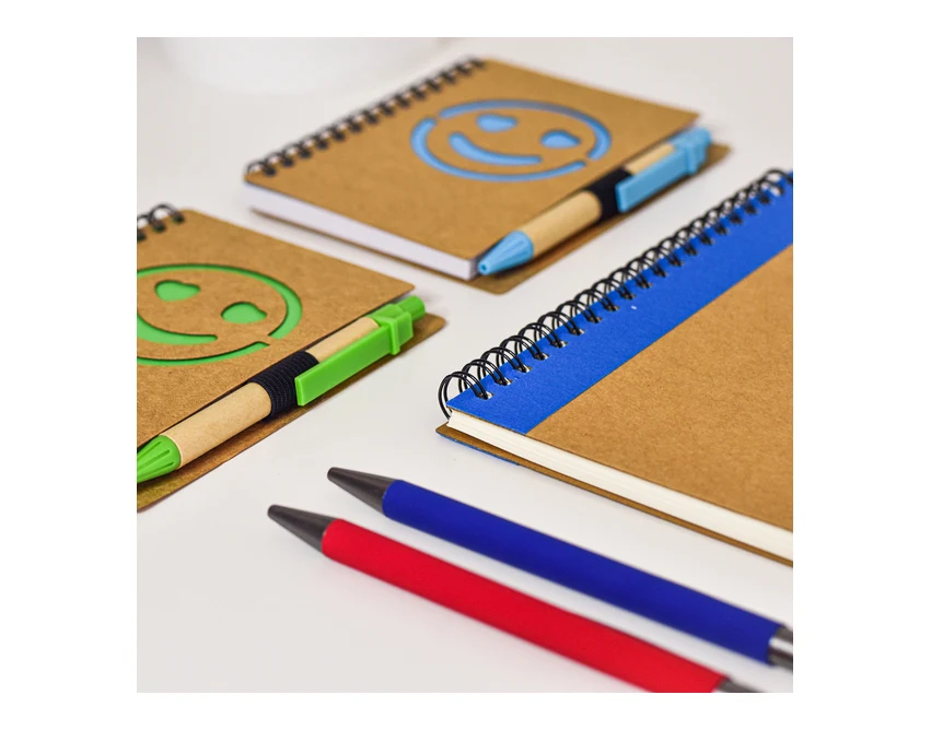 Jetmore niebieski zestaw: pióro kulkowe i długopis z logo