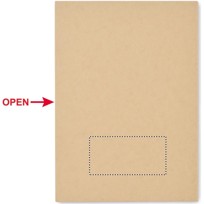 Schemat znakowania dla Doming - DO1 na gadżecie: Zestaw piśmienniczy Cenote beżowy z notesem z recyklingu