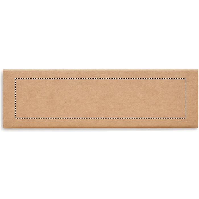 Schemat znakowania dla Sitodruk - S2 na gadżecie: Beżowy zestaw piśmienniczy eco z logo FSC – długopis i ołówek