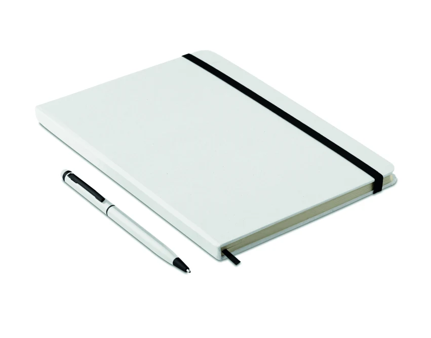 Biały notes A5 z długopisem i rysikiem Neilo set