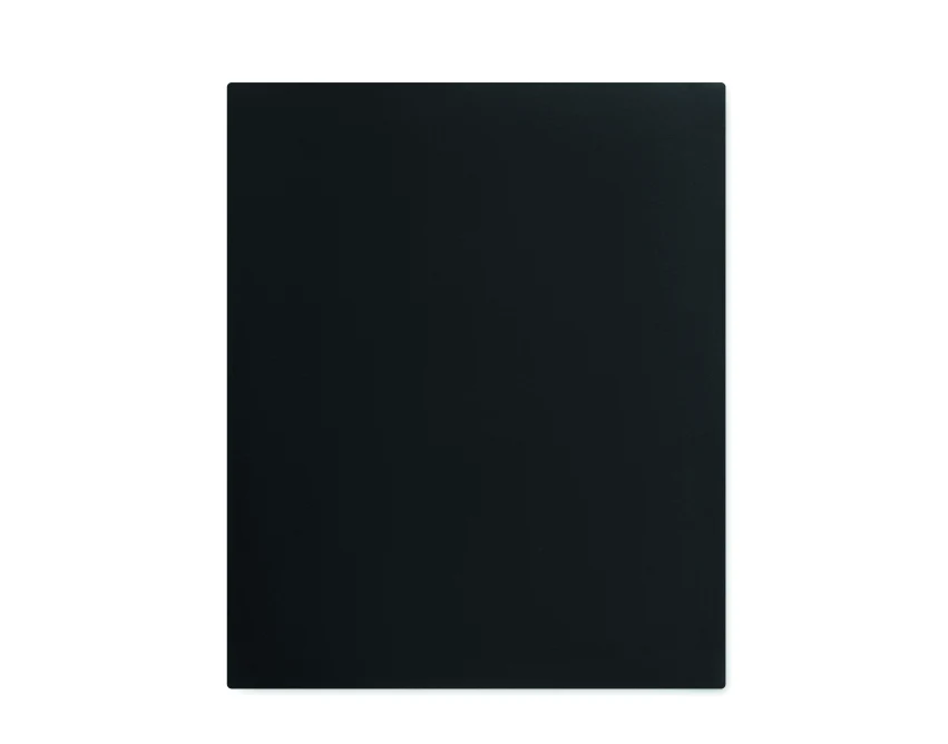 Czarny notes A5 RPET z bambusowym długopisem i podstawką