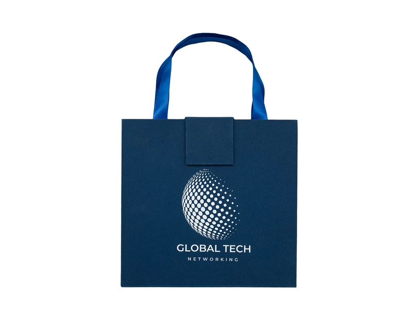 Lovina: granatowy zestaw notes A5 i długopis z logo